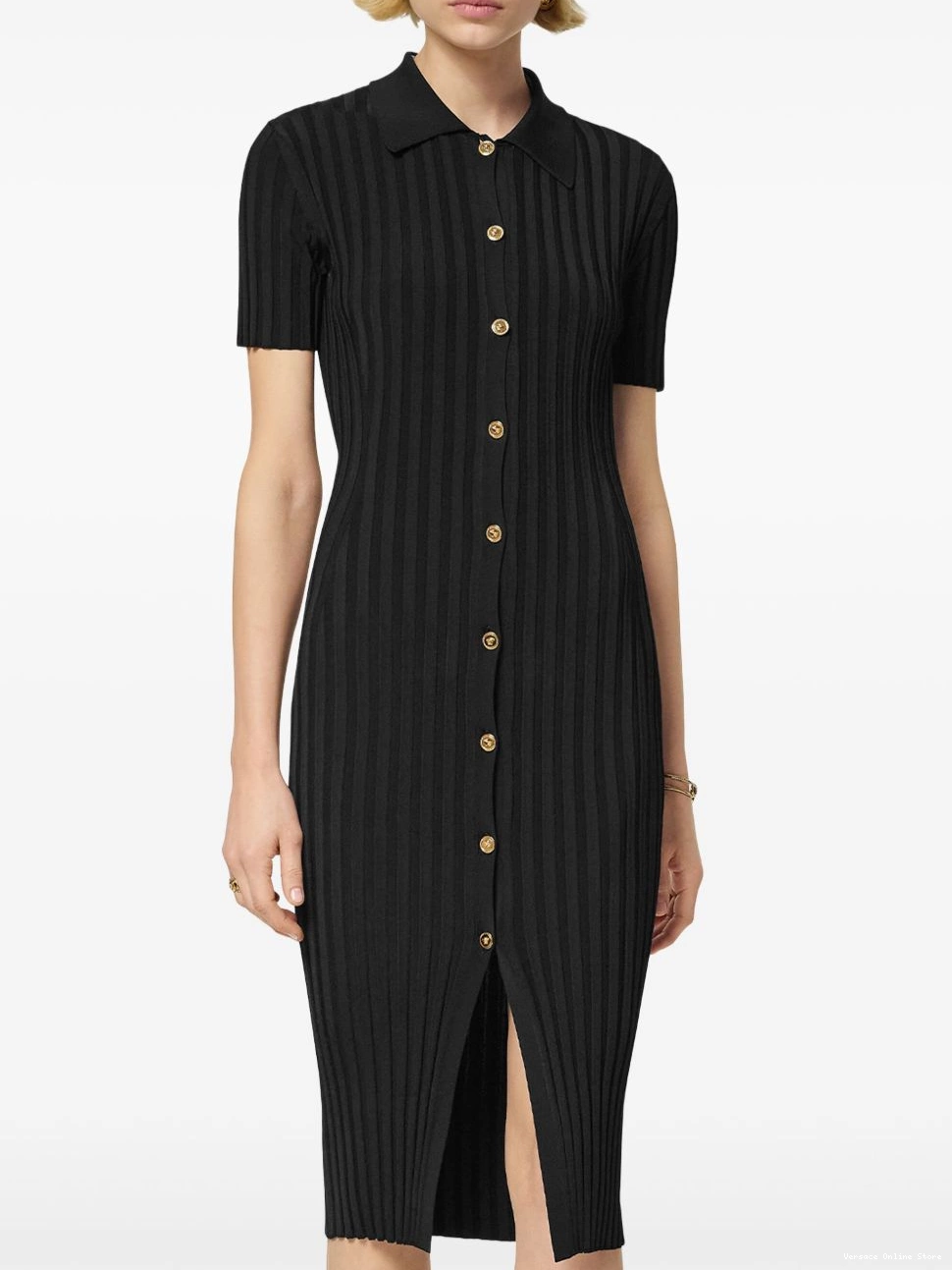 Cheap knitted midi Versace Women shirt dress 0429